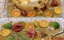 青柠百香果凉粉