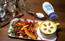 低GI健康轻食｜鹰嘴豆咸布丁配烤杂蔬沙拉