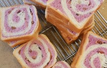 神仙颜值的紫薯蜜豆吐司