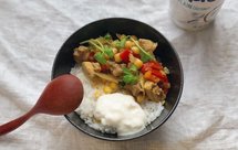 椰香鸡肉鹰嘴豆辣咖喱饭 （附带纯素Vegan版）｜#Healthymeals#