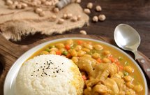 鹰嘴豆咖喱鸡饭