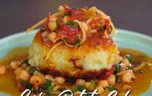 迪拜咖喱薯饼配鹰嘴豆