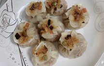 黄油香菇牛肉松仁烧麦