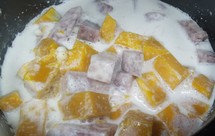 南瓜芋头芡实煲