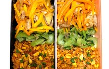 【每日便当#6】泡菜松子炒藜麦饭 | 五彩白切鸡 | 清炒芥菜