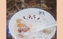 椰汁桃胶西米露✨