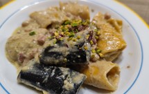 开心果烟熏肉丁意面