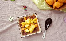 桃胶红豆水果捞