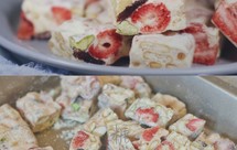 棉花糖就能做的超简单草莓多多雪花酥，酸酸甜甜就是我！