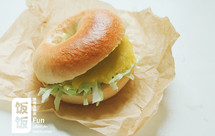 蛙仔南瓜百吉饼