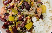 Red Bean and Rice（红腰豆西芹鸡肉洋葱炖菜配米饭）