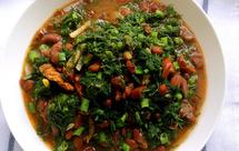 地道云南菜——茴香炒红腰豆