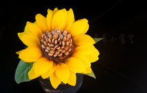 向日葵巧克力挞<附巧克力酱做法>