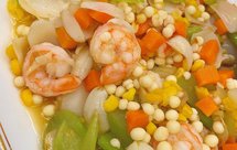 虾仁炒西芹芡实