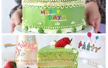 【原创】开心果焦糖夹心蛋糕➡️为自己设计的生日蛋糕