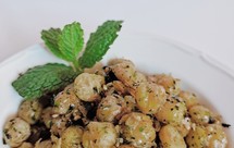 鹰嘴豆拌虾皮海苔粉