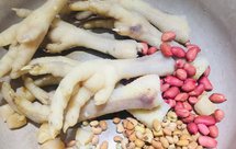 汤品系列——（健脾补肾、助消化）干贝鸡爪木瓜眉豆花生汤