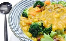 红腰豆椰浆咖喱南瓜浓汤--素食Meal Prep