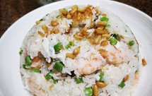 瑶柱松子虾仁蛋白炒饭