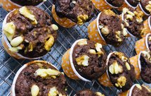 香蕉可可核桃小蛋糕