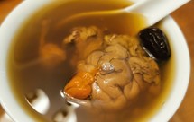 安神的红豆罗汉果炖牛脑汤