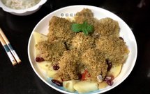 姐姐妹妹の清新腰豆蒸有机绿小米排骨