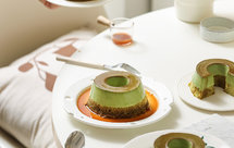 抹茶开心果焦糖布丁烧