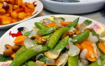 清甜腰豆甜豆炒百合