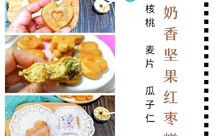 #麦子厨房小红锅#奶香坚果红枣糕