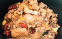 榴莲板栗蘑菇烧鸡（电饭锅版）