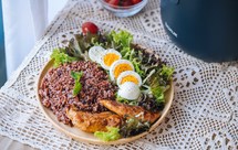 鸡胸糙米沙拉（bokuk伯可福电饭煲）