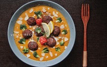 咖喱鹰嘴豆红腰豆丸子