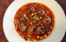 Vegan全素混合豆茄酱烩素丸子