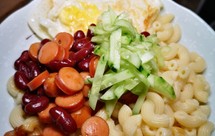 清爽卤汁红豆肠仔通粉（夏季）