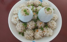 [家常菜]糯米咸蛋/糯米丸子/南瓜酿