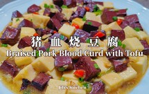 10分钟上菜｜猪血烧豆腐。超级下饭的快手家常菜