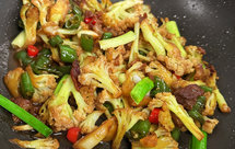 正宗湘菜的干锅花菜