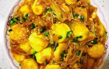 家常下饭菜～金针菇烩日本豆腐