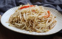 零厨艺快手菜醋溜绿豆芽❤️家常小炒减肥菜