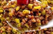 5分钟的下饭菜：肉末酸豇豆
