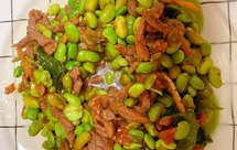 下饭菜又来啦～毛豆炒肉丝