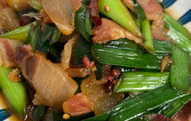 好吃下饭菜青蒜炒腊肉