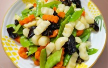 清炒马蹄荷兰豆(素菜)