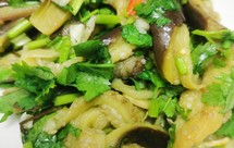 凉拌茄子 素菜 美味