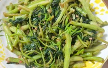 红苋菜炒豆角(素菜)