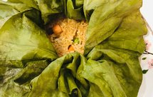 纯素美食｜荷叶饭