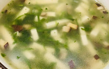 纯素美食｜荠菜豆腐羹