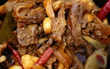 香辣牛杂煲