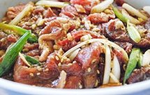 「正宗韩式烤肉」调味牛肉的腌制秘诀