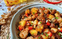 干煸土豆五花肉